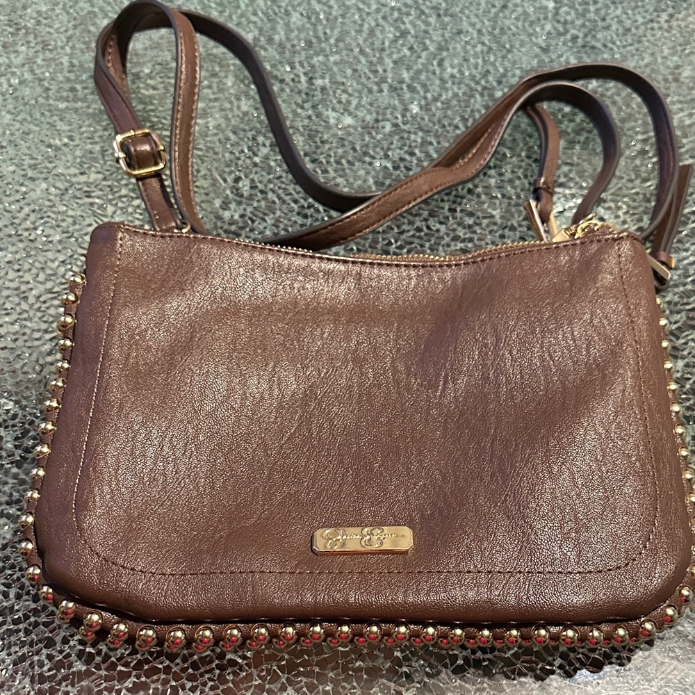 Brown Leather Crossbody Bag gessicasimpson